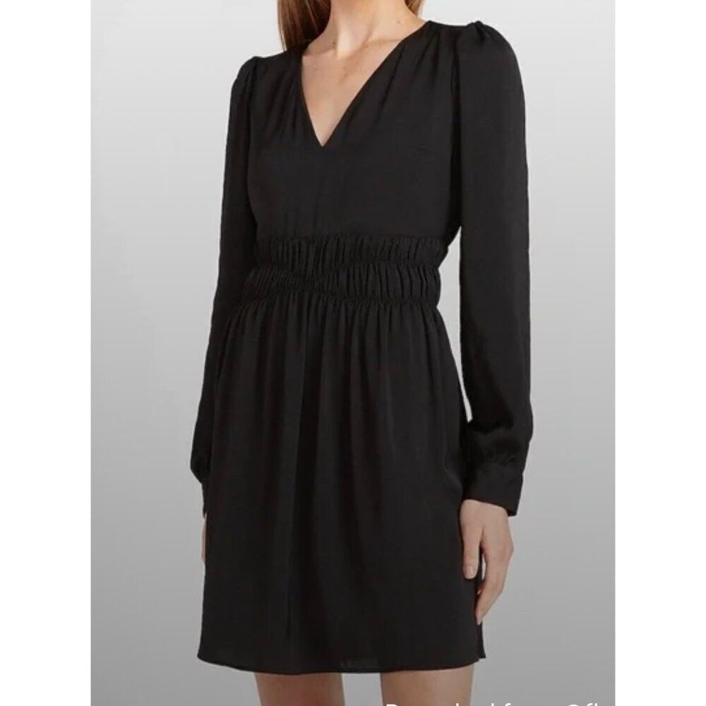 Express Women Smock Waist Long Sleeve Dress Size XS